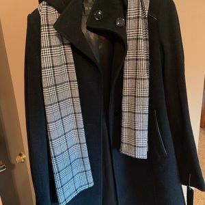 Black Nuage Peacoat with scarf connected. Never worn.